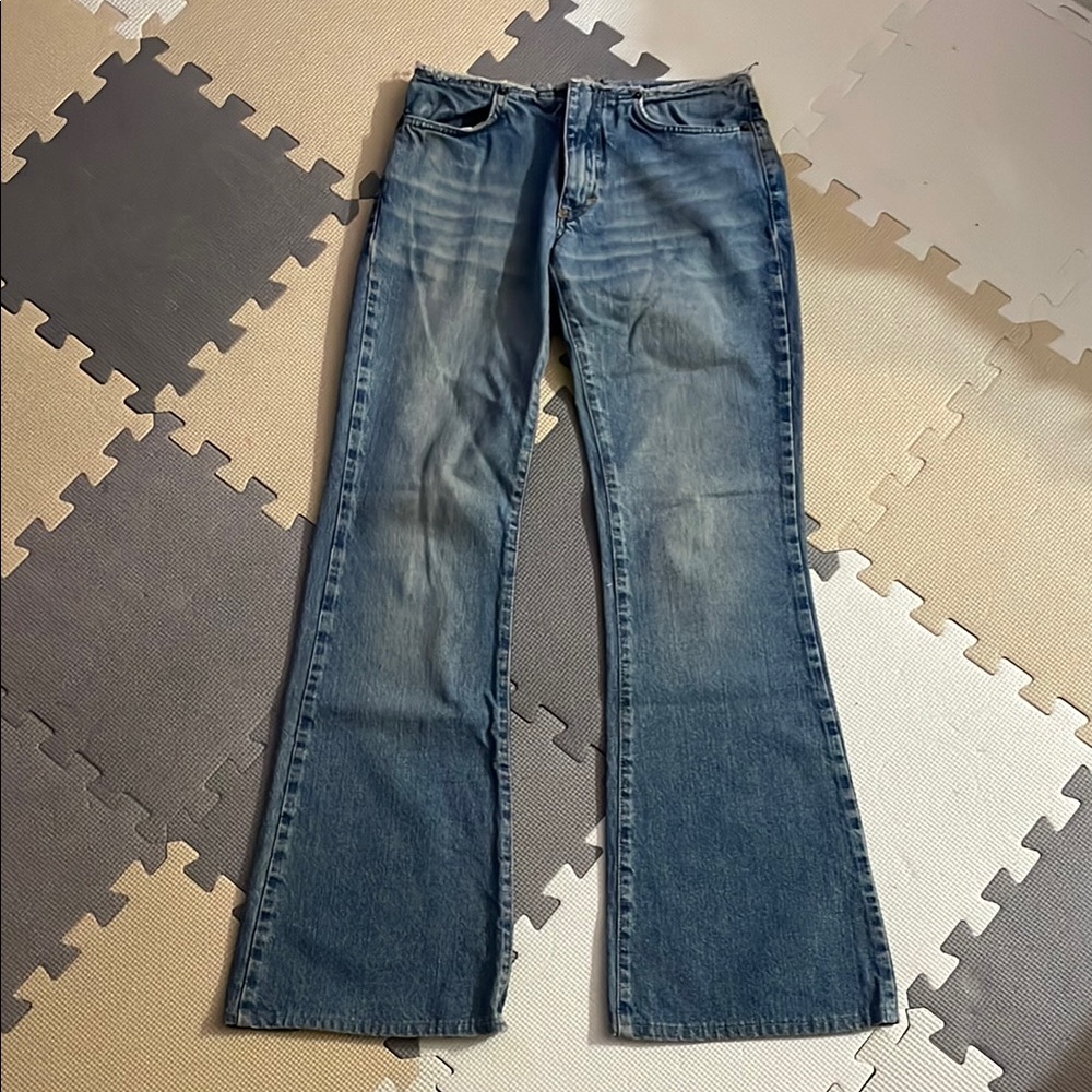 Fornarina Blue Flare Jeans with one back pocket